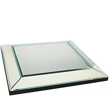 12" Square Beveled Mirror Centerpiece by Valerie
