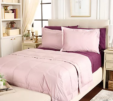 "As Is" Northern Nights Shadow Dot Cotton 650FP Down Blanket-QN