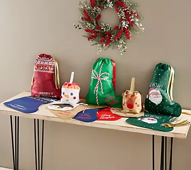 "As Is" Kringle Express 24 Pc. Stocking & Novelty Gift Bags