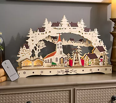 "As Is" Kringle Express 19" Illuminated Holiday Schwibbogen 1 367694–as-is-kringle-express-19-illuminated-holiday-schwibbogen-1.webp