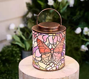 "As Is" Girl Next Door Tiffany Inspire Illuminated Lantern