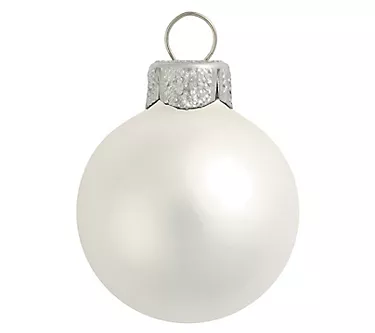 Whitehurst 6-Piece 4" Glass Ornament, Frost Finish