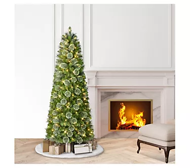 Puleo International Pre-Lit Collapsible Pop-Uphristmas Tree