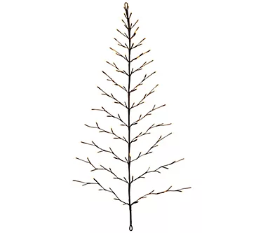 4' Tree Shape Birch Wall Hanging w/Timer by Gerson Co.