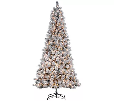9-Foot High Flocked Mixed Needle Boise Pine byGerson Co.
