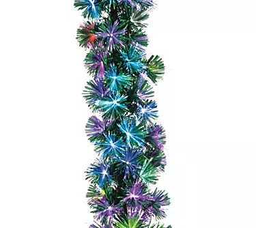 6' Long Color Changing Fiber Optic Garland by Gerson Co.