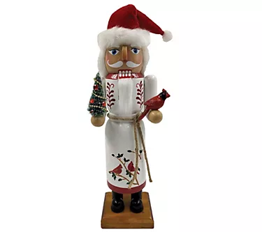 SW 14" Cardinal Claus nutcracker