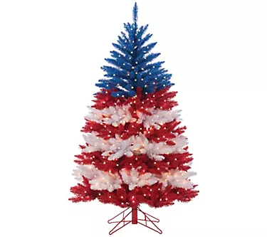 5' Patriotic American Tree in Red, White and Blue 1 368207-5-patriotic-american-tree-in-red-white-and-blue-1.webp