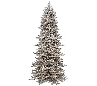 Puleo 6.5' Pre-lit Flocked Slim Royal MajesticDouglas Fir 1 368255-puleo-6-5-pre-lit-flocked-slim-royal-majesticdouglas-fir-1.webp