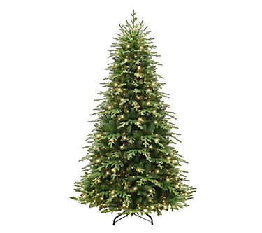 Puleo 7.5' Pre-lit Galveston Fir Artificial Tre e, 3485 Tips