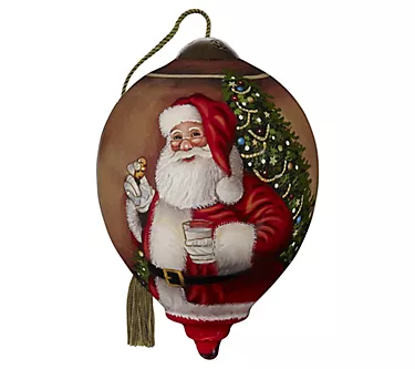 NeQwa 3" Milk & Cookies For Santa Petite Princess Ornament