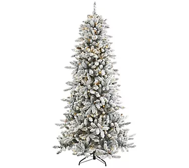Nearly Natural 7.5' Christmas Tree with Pinecones
