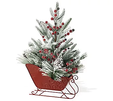 368400-glitzhome-21-h-christmas-red-sleigh-frosted-floal-centerpiece-1.webp