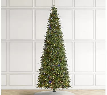 368471-glitzhome-11-led-pre-lit-green-fir-slim-faux-christmas-tree-1.webp