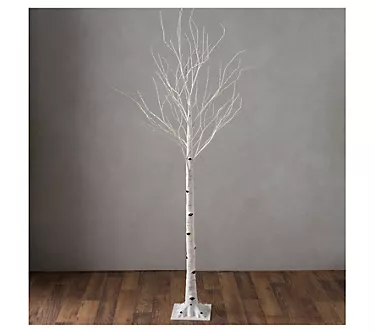 Evergreen Birch Tree with 750 Micro Lights, 7'H