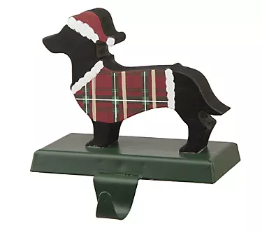 368701-glitzhome-santa-hat-dachshund-christmas-mantletocking-holder-1.webp