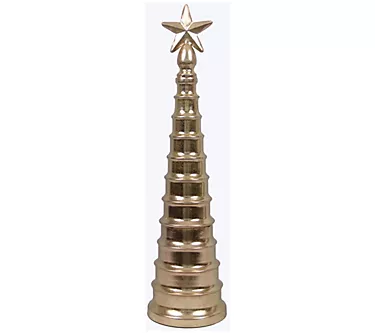 Young's Metal Cone Shaped Tiered Christmas Tree