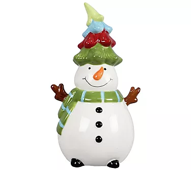Young's Ceramic Colorful Christmas Snowman Figurine 1 368749-young-s-ceramic-colorful-christmas-snowman-figurine-1.webp