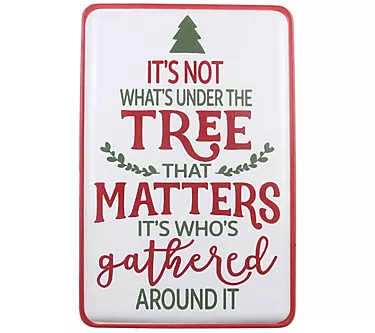 Young's Metal Christmas Wall Sign