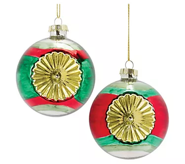 Melrose Glass Reflector Ball Ornament (Set of 12)