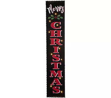 Glitzhome 42" MERRY CHRISTMAS LED Lighted Chris mas Porch Sign