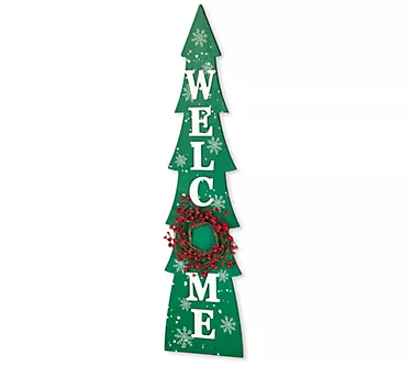 Glitzhome 42" WELCOME Christmas Tree Porch SignW Mini Wreath 1 368969-glitzhome-42-welcome-christmas-tree-porch-signw-mini-wreath-1.webp