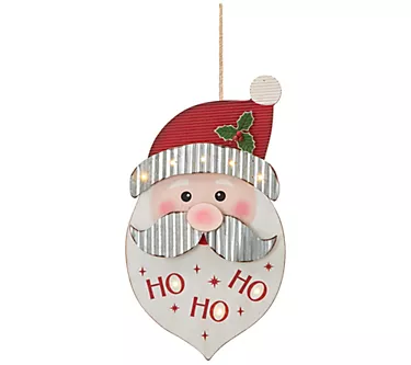 Glitzhome Happy Holidays 19" LED Lighted 3D Chr istmas Buddy