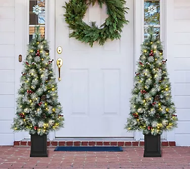 Glitzhome Set of Two 5' Pre-Lit Pine Artificial Porch Tree 1 368985-glitzhome-set-of-two-5-pre-lit-pine-artificial-porch-tree-1.webp