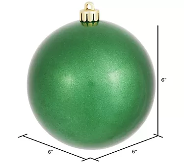 Vickerman 6" Candy Ball Ornament 4-Pack