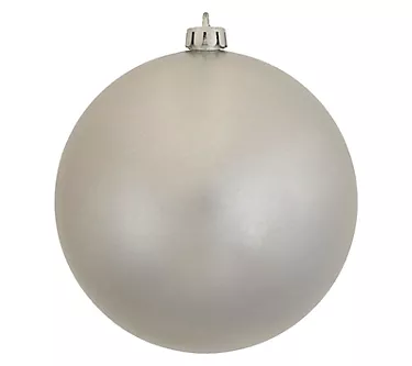 Vickerman 10" Silver Candy Ball Ornament 1 369007-vickerman-10-silver-candy-ball-ornament-1.webp
