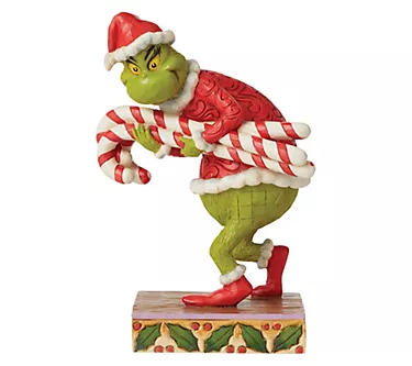 Jim Shore Grinch Grinch Stealing Candy Canes Figurine 7.48in H