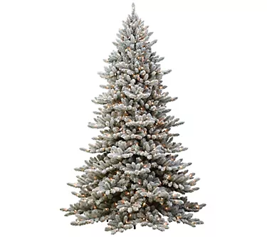 7.5' Royal Majestic Fraser Fir Flocked Tree w/600 Lights