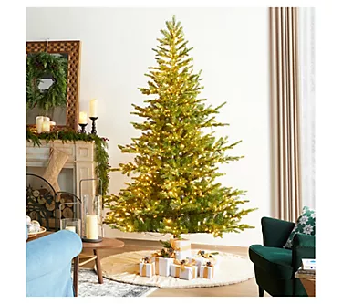 369049-glitzhome-7-5-led-pre-lit-green-full-fir-fauxchristmas-tree-1.webp
