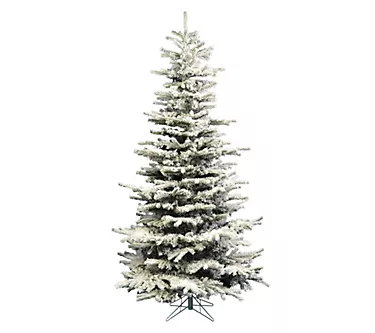 Vickerman Artificial 8.5' Flocked Slim Sierra Christmas Tree 1 369075-vickerman-artificial-8-5-flocked-slim-sierra-christmas-tree-1.webp