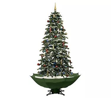 Christmas Time 67" Musical Snowy Indoor HolidayDecor Tree