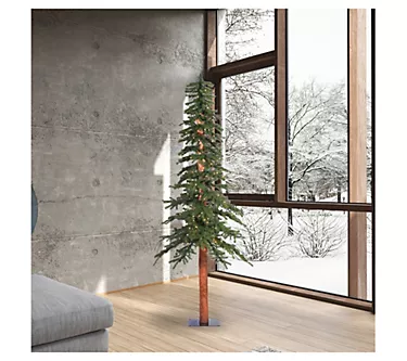 Vickerman 8' x 50" Natural Alpine Artificial Pre-Lit Tree 1 369127-vickerman-8-x-50-natural-alpine-artificial-pre-lit-tree-1.webp