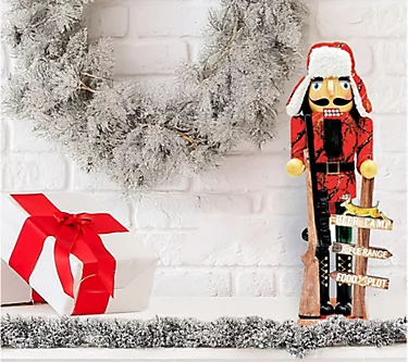 Santa's Workshop 14" Deer Camp Nutcracker