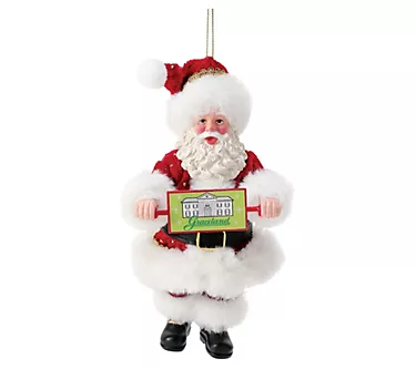 Graceland Flip Sign Santa Ornament White 1 369248-graceland-flip-sign-santa-ornament-white-1.webp