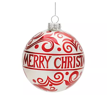 Melrose Merry C hristmas Ball O rnament (Set of 6)