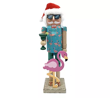 Santa's Workshop 14" Flamingo Claus Nutcracker
