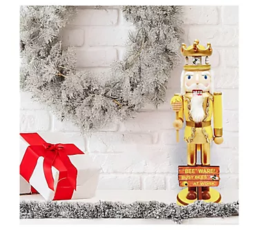 Santa's Workshop 14" Bee Ware of Bees Nutcracker