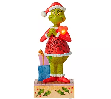 Enesco Grinch by Jim Shore Grinch with Large Re d Heart