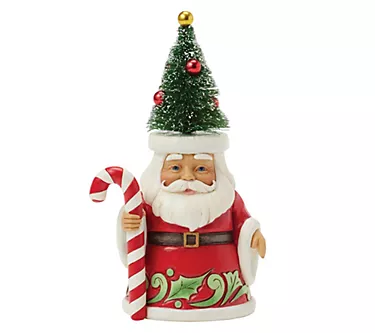 Jim Shore Heartwood Creek Santa Sisal Tree HatPint Size Fig