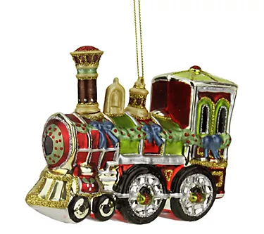 Northlight 5.5" Red & Green Contemporary TrainOrnament
