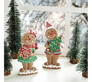 Glitzhome 9.75'' Christmas Gingerbread Couple Table Decor S/2 1 369524-glitzhome-9-75-christmas-gingerbread-couple-table-decor-s-2-1.webp