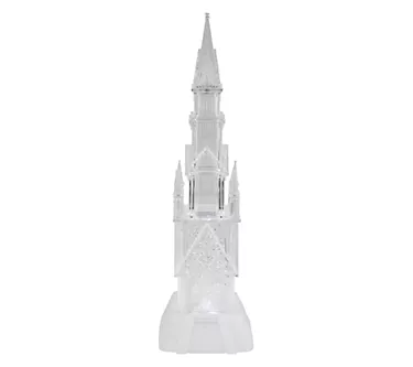 Northlight 17.5" LED Castle Acrylic Christmas Decoration