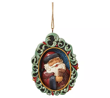 Jim Shore Holiday Manor Santa Ornament