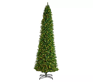 Nearly Natural 12' Slim Green Mountain Pine Trew/1100 Lights