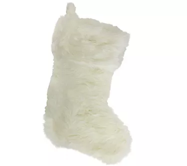 Northlight 19.5" Cream White Super Soft Solid Stocking 1 369601-northlight-19-5-cream-white-super-soft-solid-stocking-1.webp