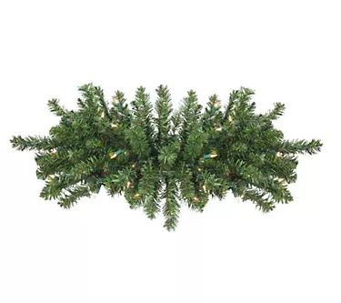Northlight Canadian Pine Faux Swag - 32" w/Clear Lights 1 369643-northlight-canadian-pine-faux-swag-32-w-clear-lights-1.webp